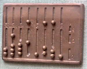 Reconstruction of a Roman abacus 