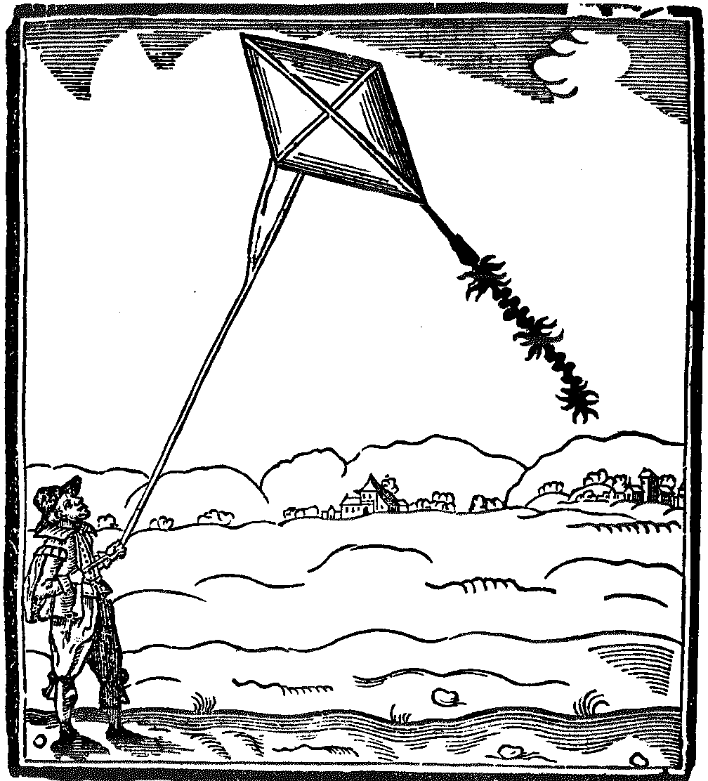 Kite from John Bate's Mysteryes of Nature and Art