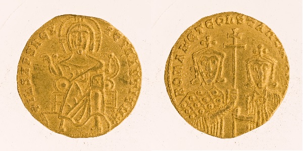 Gold solidus minted by Constantine VII Gold solidus minted by Constantine VII